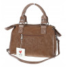 Torebka damska shopper kuferek modna torba do pracy szkoły WS518 Brązowa
