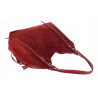 Torebka damska zamszowa shopper pojemna elegancka modna torba 638C Czerwona