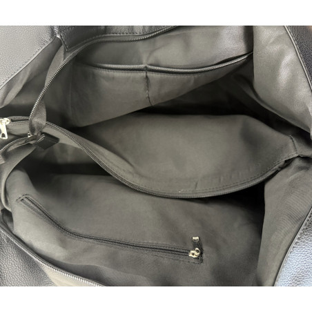 Torebka damska zamszowa shopper pojemna elegancka modna 638C Czekoladowa