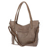 Torebka damska shopper pojemna elegancka torba worek na ramię CH914 Beżowa