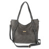 Torebka damska shopper pojemna elegancka do pracy torba worek CH914 Szara