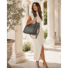 Torebka damska shopper pojemna elegancka do pracy torba worek CH914 Szara
