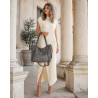 Torebka damska shopper pojemna elegancka do pracy torba worek CH914 Szara