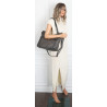 Torebka damska shopper pojemna elegancka do pracy torba worek CH914 Szara