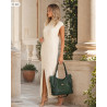 Torebka damska shopper pojemna elegancka torba worek na ramię CH914 Zielona