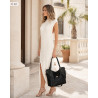 Torebka damska shopper pojemna elegancka torba worek na ramię CH914 Czarna