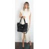 Torebka damska shopper pojemna elegancka torba worek na ramię CH914 Czarna