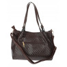 Torebka damska kuferek shopper pojemna elegancka na ramię HJ397 C Czekolada