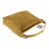 Torebka damska shopper listonoszka zamszowa na ramię PB4740 Musztardowa