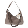 Torebka damska worek shopper listonoszka zamszowa torba PB4740 Mud Beżowa