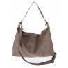 Torebka damska worek shopper listonoszka zamszowa torba PB4740 Mud Beżowa
