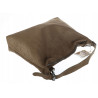 Torebka damska worek shopper listonoszka zamszowa na ramię PB4740 Zielona