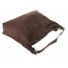 Torebka damska shopper listonoszka zamszowa na ramię PB4740 Czekoladowa