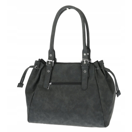 Torebka damska shopper kuferek na ramię modna torba do pracy YD2011 Czarna
