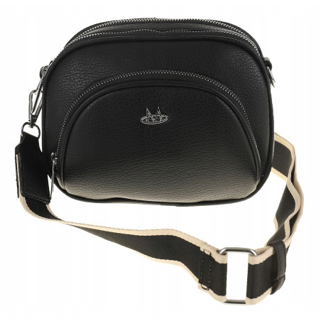 Maria C. Elegancka Torebka Damska listonoszka MC607 Black