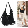 Torebka damska shopper pojemna modna do pracy torba worek CC803 Czarna