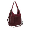 Torebka damska shopper pojemna modna do pracy torba worek CC803 Bordowa