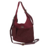 Torebka damska shopper pojemna modna do pracy torba worek CC803 Bordowa