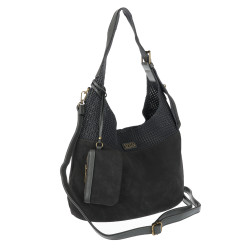 Torebka damska shopper pojemna modna do pracy torba worek CC803 Szara