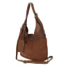 Torebka damska shopper pojemna modna do pracy torba worek CC803 Brązowa