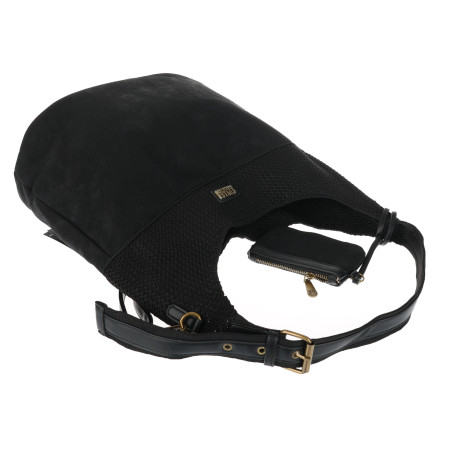 Torebka damska shopper pojemna modna do pracy torba worek CC803 Czarna