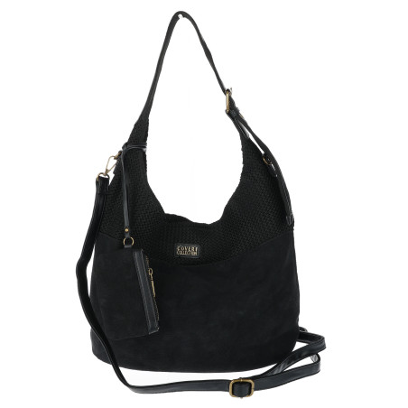 Torebka damska shopper pojemna modna do pracy torba worek CC803 Czarna
