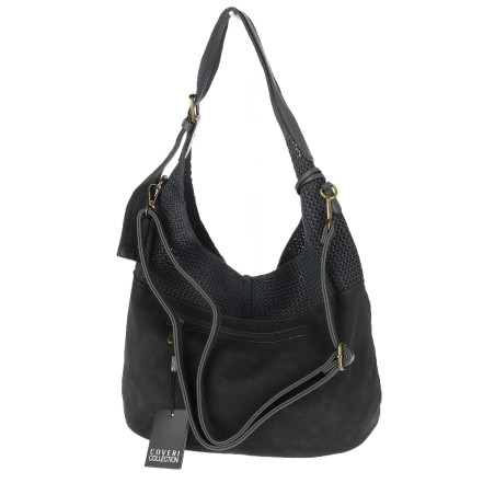 Torebka damska shopper pojemna modna do pracy torba worek CC803 Szara