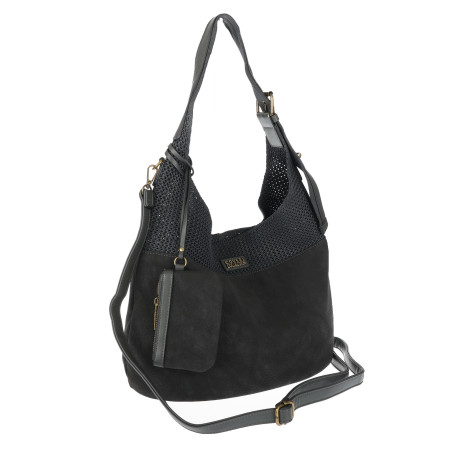 Torebka damska shopper pojemna modna do pracy torba worek CC803 Szara