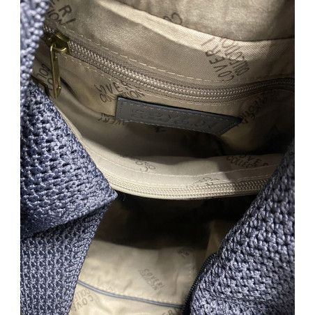 Torebka damska shopper pojemna modna do pracy torba worek CC803 Czarna