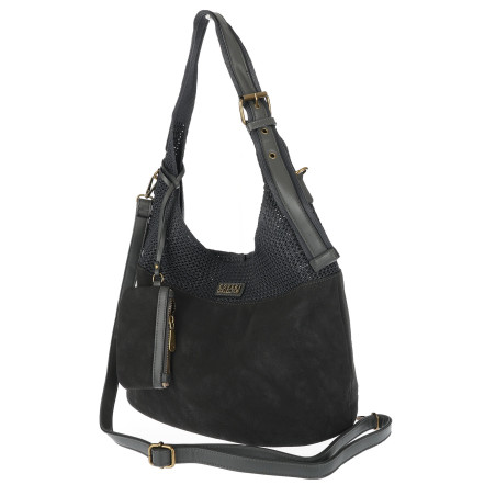 Torebka damska shopper pojemna modna do pracy torba worek CC803 Szara