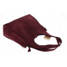Torebka damska shopper zamszowa modna do pracy torba worek L140 Bordowa