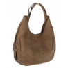 Torebka damska zamszowa shopper na ramię listonoszka worek SR69S Khaki
