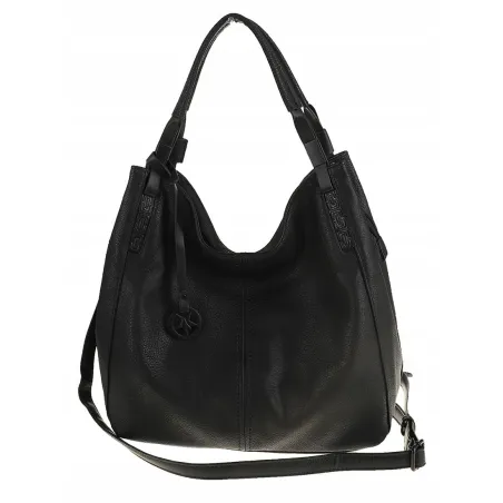 Tommasini Torebka Damska Listonoszka Duża Torba Shopper Worek 2692 Czarna