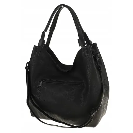 Tommasini Torebka Damska Listonoszka Duża Torba Shopper Worek 2692 Czarna