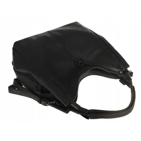 Tommasini Torebka Damska Listonoszka Duża Torba Shopper Worek 2692 Czarna