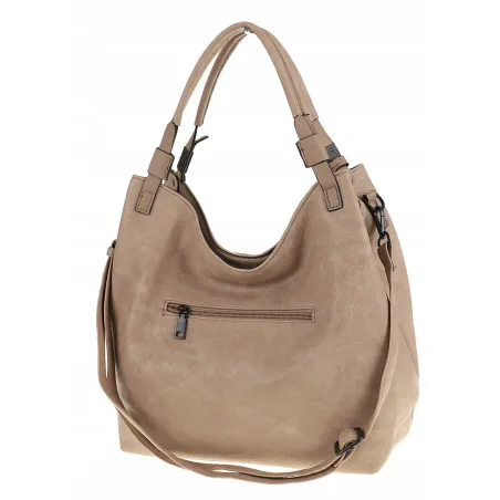 Tommasini Torebka Damska Listonoszka Duża Torba Shopper Worek 2692 Beżowa