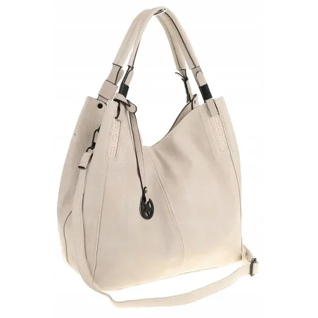 Tommasini Torebka Damska Listonoszka Duża Torba Shopper Worek 2692 Beżowa