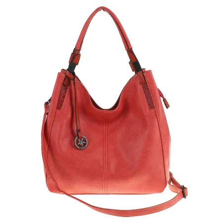 Tommasini Torebka Damska Listonoszka Duża Torba Shopper Worek 2692 Czerwona