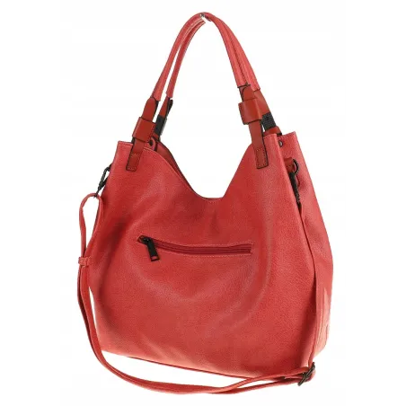 Tommasini Torebka Damska Listonoszka Duża Torba Shopper Worek 2692 Czerwona