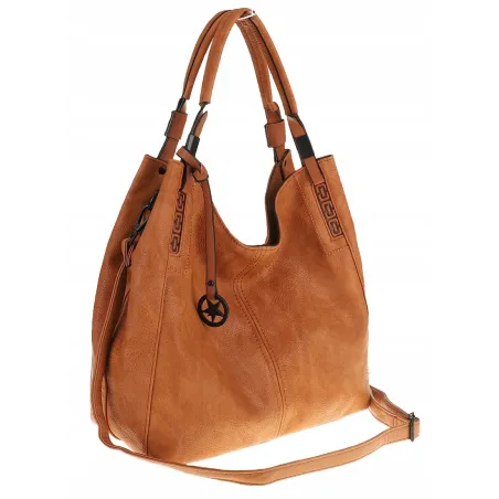 Tommasini Torebka Damska Listonoszka Duża Torba Shopper Worek 2692 Brązowa