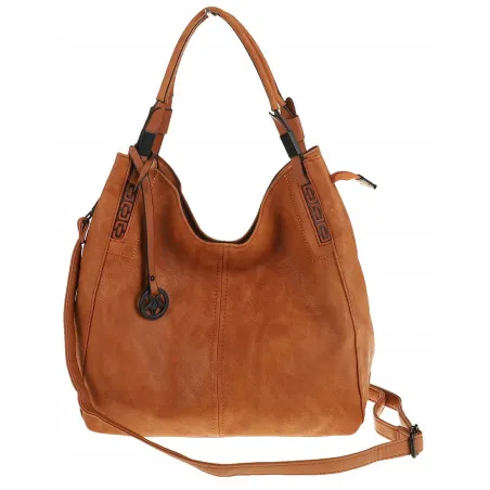 Tommasini Torebka Damska Listonoszka Duża Torba Shopper Worek 2692 Brązowa