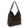 Torebka Damska Shopper Listonoszka torba plecak 2w1 worek SR030 Czekoladowa