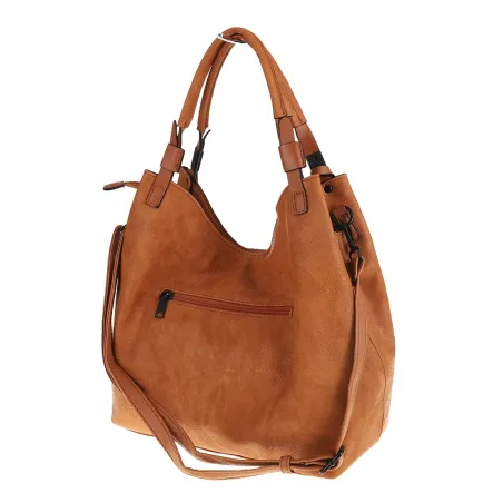 Tommasini Torebka Damska Listonoszka Duża Torba Shopper Worek 2692 Brązowa