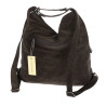 Torebka Damska Shopper Listonoszka torba plecak 2w1 worek SR030 Czekoladowa