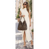 Torebka Damska Shopper Listonoszka torba plecak 2w1 worek SR030 Brązowa