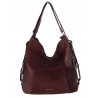 Torebka Damska Shopper Listonoszka torba plecak 2w1 worek SR030 Bordowa