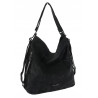 Torebka Damska Shopper Listonoszka torba plecak 2w1 worek SR030 Czarna