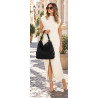 Torebka Damska Shopper Listonoszka torba plecak 2w1 worek SR030 Czarna