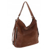 Torebka Damska Shopper Listonoszka torba plecak 2w1 worek SR030 Brązowa