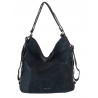 Torebka Damska Shopper Listonoszka torba plecak 2w1 worek SR030 Granatowa